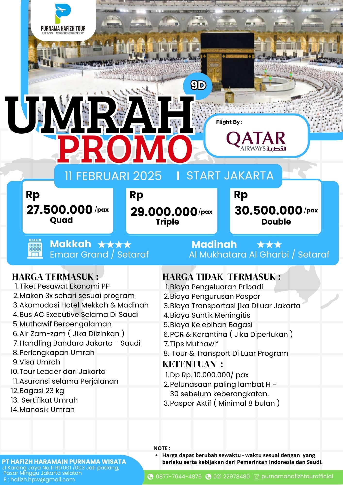 UMRAH PROMO 11 FEBRUARI 2025 