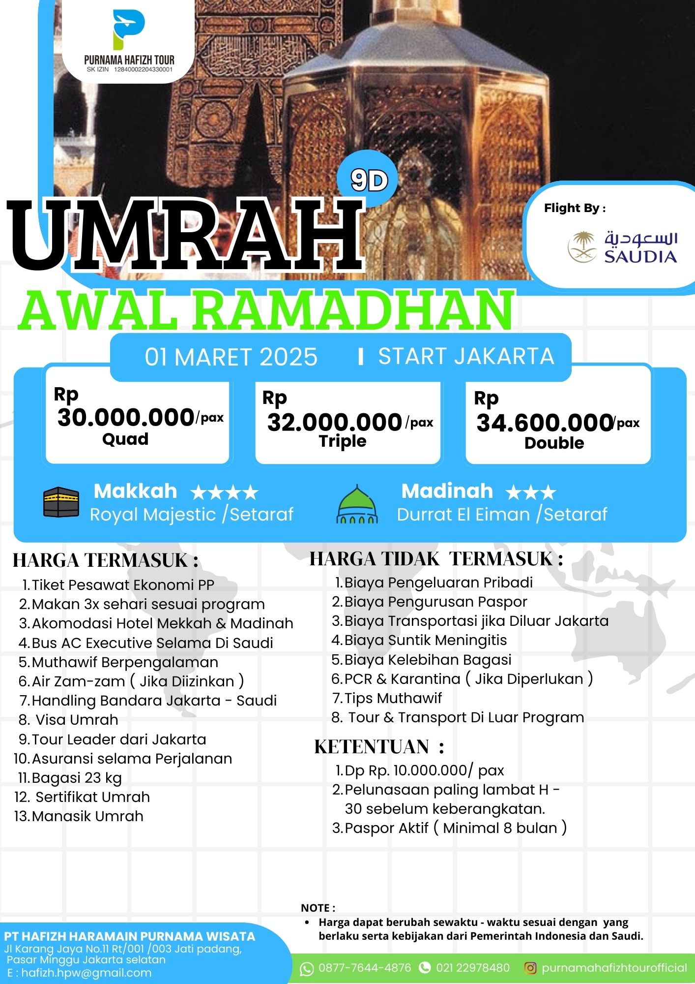 UMRAH AWAL RAMADHAN 1 MARET 2025